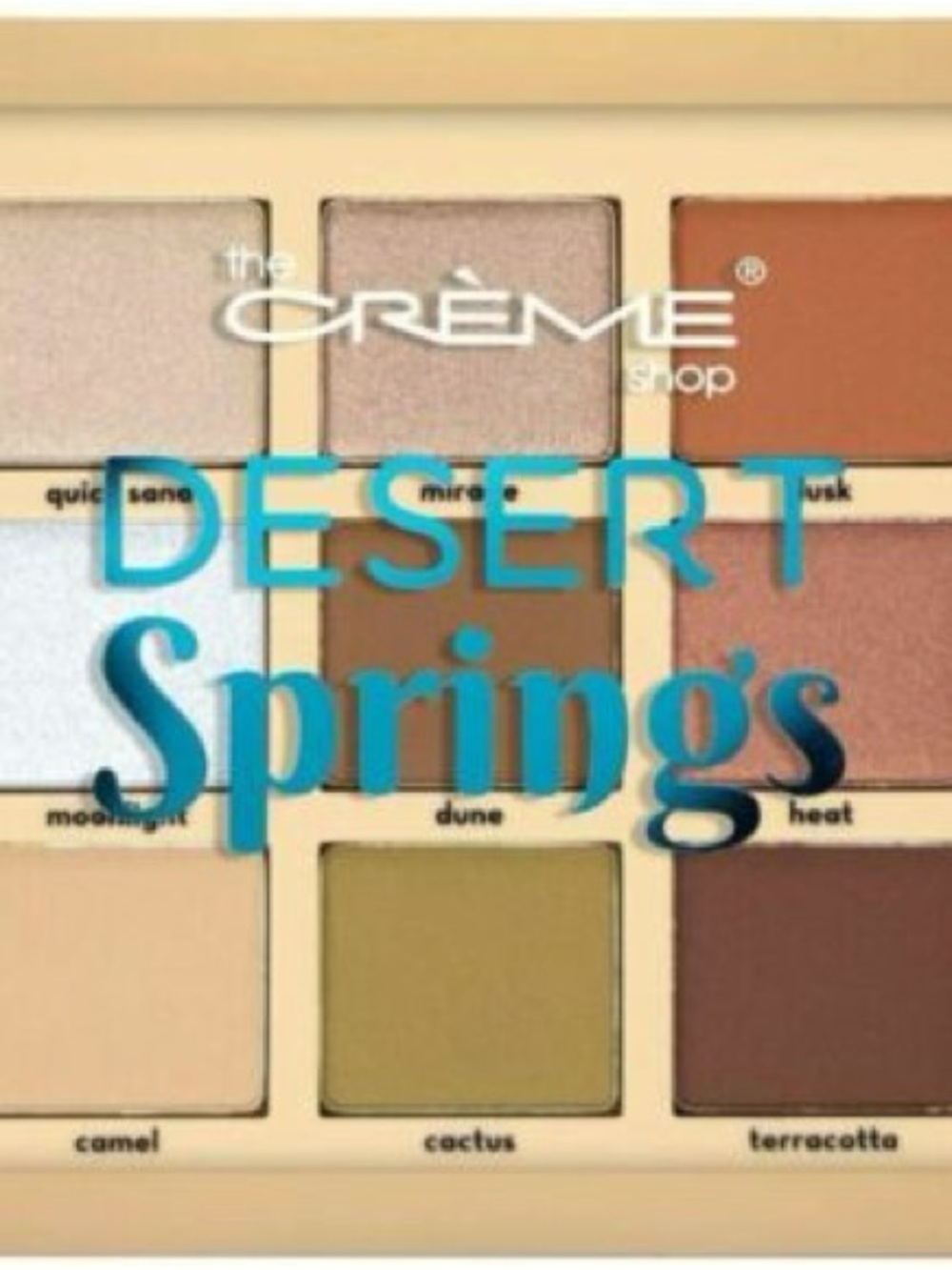 The Crème Shop Desert Springs Eyeshadow Palette - Warm Neutrals & Terracotta